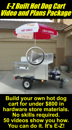 E-Z Built Hot Dog Cart Videos and Plans